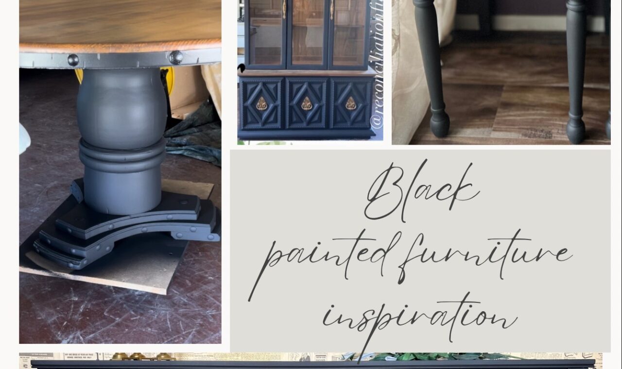 painted black furniture inspiration