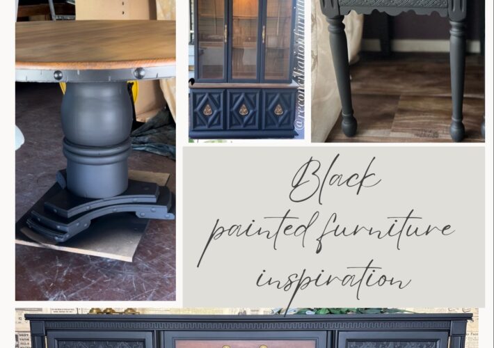 painted black furniture inspiration