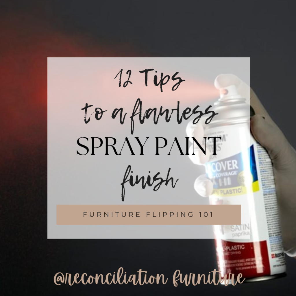 how to spray paint furniture