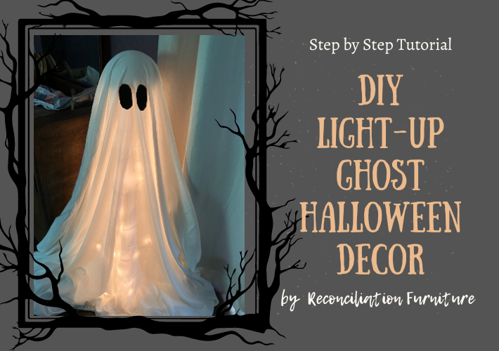 DIY Light Up Ghost Halloween Craft Tutorial