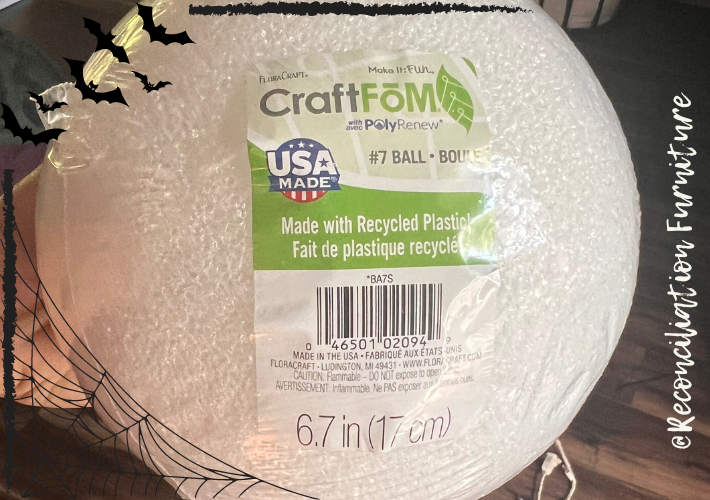 DIY Light Up Ghost Halloween Craft Tutorial step 2