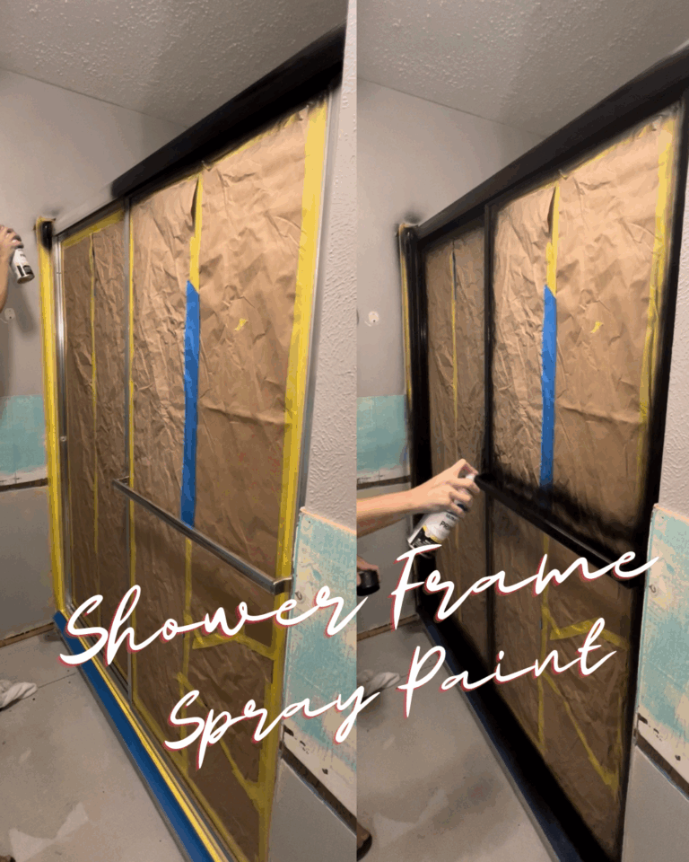 bathroom remodel part 3- shower update using spray paint