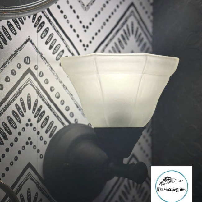 final reveal- sconce